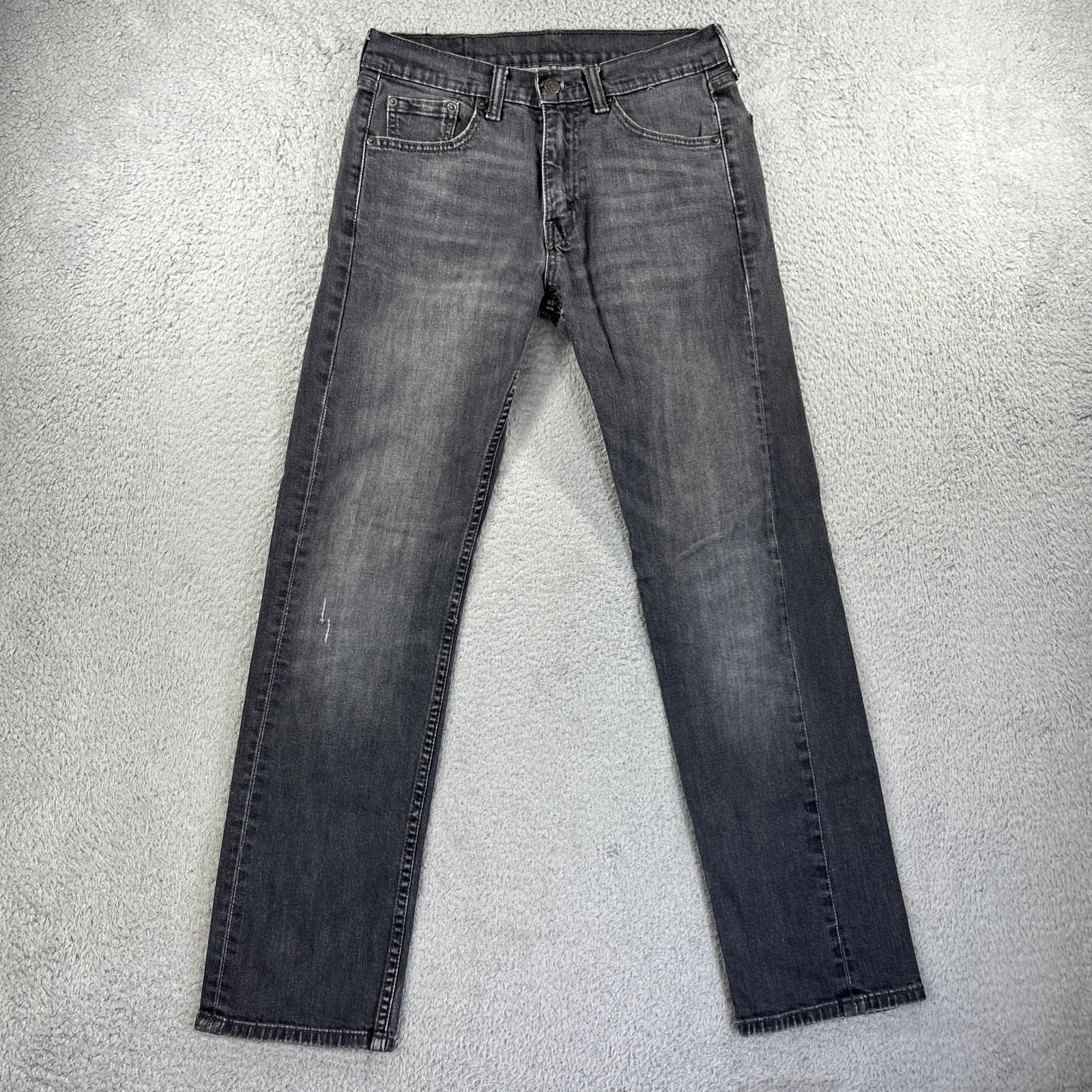 Levis 505 Jeans Mens 30x30* Gray Denim Pant Faded Regular Straight American Work